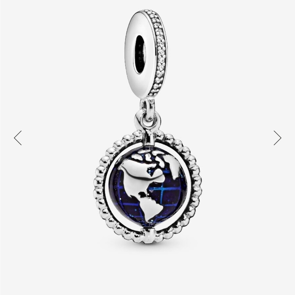 Spinning Globe Dangle Pandora Charm